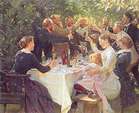 'Hip-Hip-Hurra' (P.S. Krøyer - 1888) Klikk bildet for større versjon!